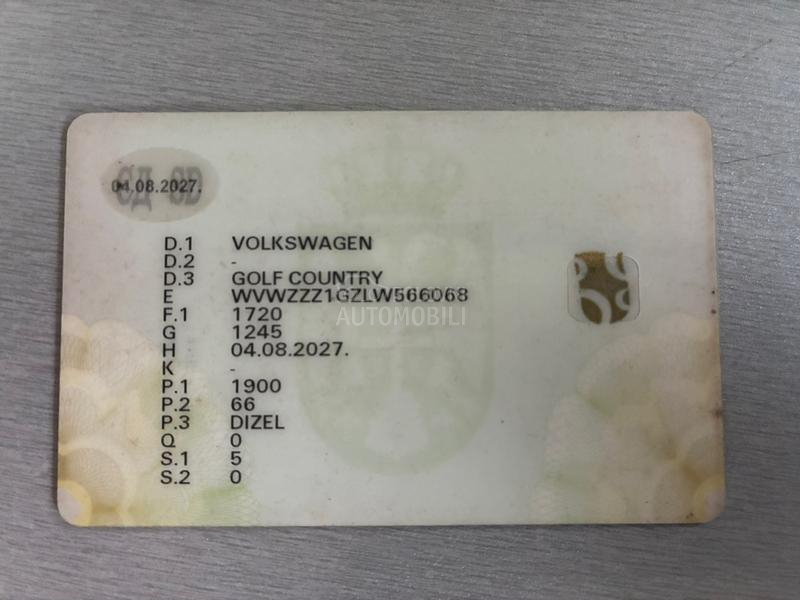 Volkswagen Golf 2 Country 4x4