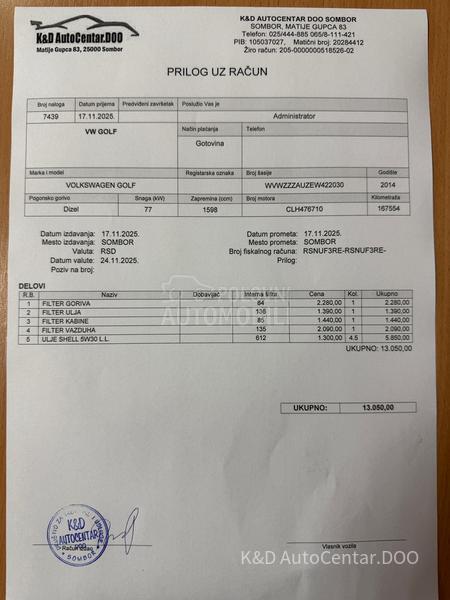 Volkswagen Golf 7 1.6 TDI BLUEMOTION