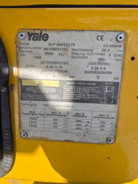 Yale 1,6 tona Duplex