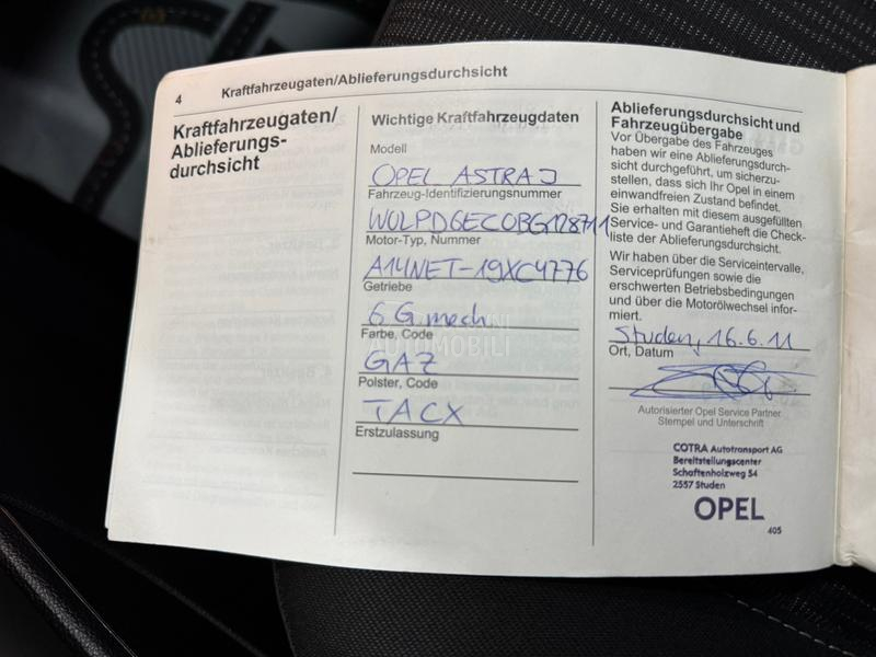Opel Astra J 1.4 TURBO CH