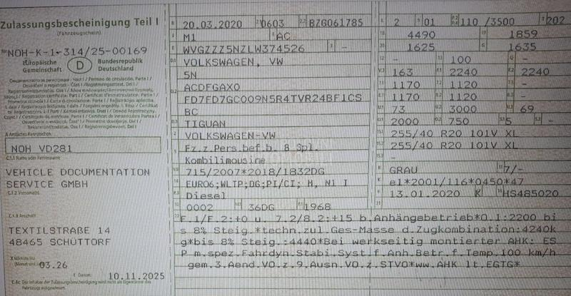 Volkswagen Tiguan 2.0 TDI R LINE DSG