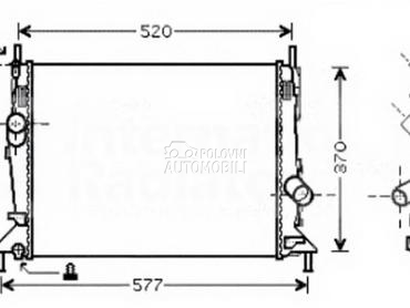 Hladnjak motora za Ford Focus od 2003. do 2010. god.