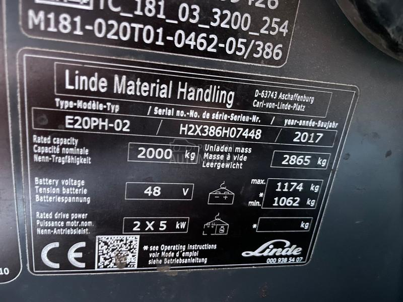 Linde E 20 Triplex