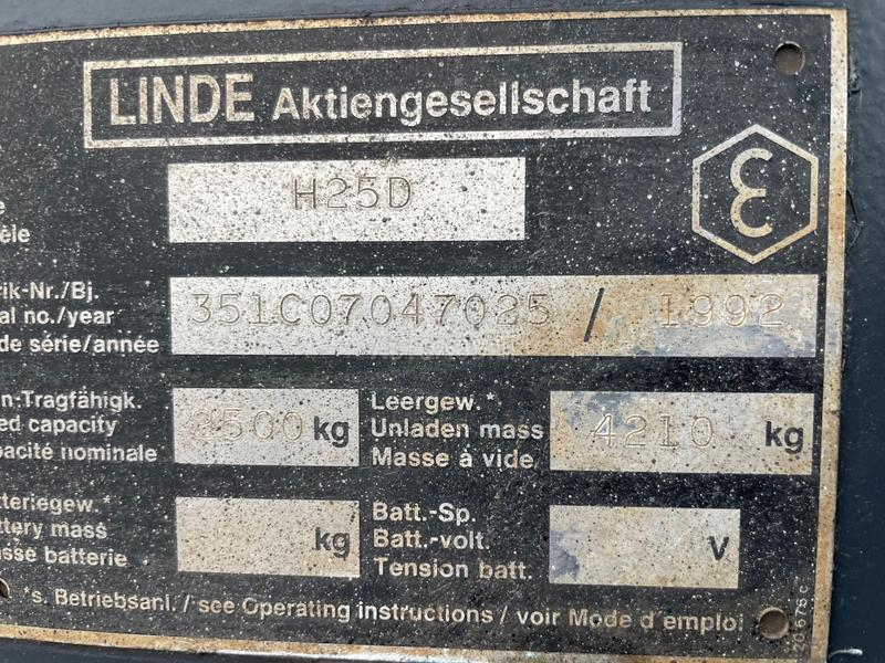Linde H 25 Dizel