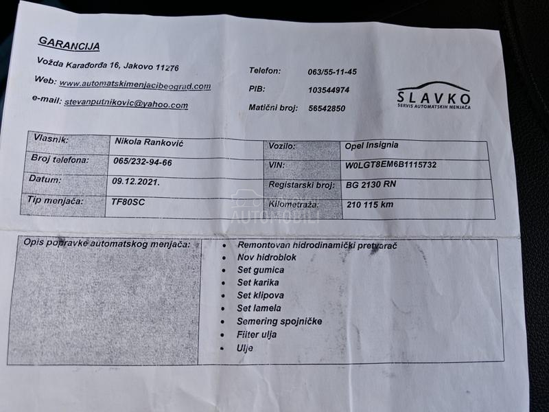 Opel Insignia Cosmo/Auto-promet