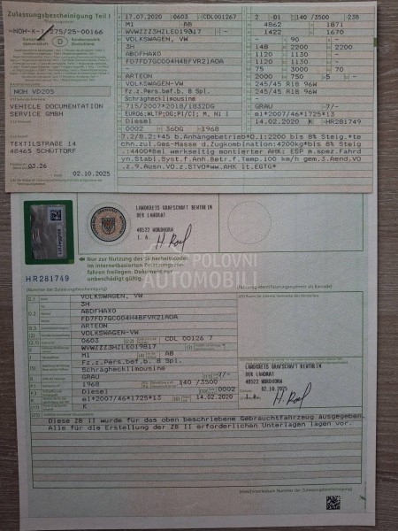 Volkswagen Arteon 2.0 TDI 3 R LINE PAN