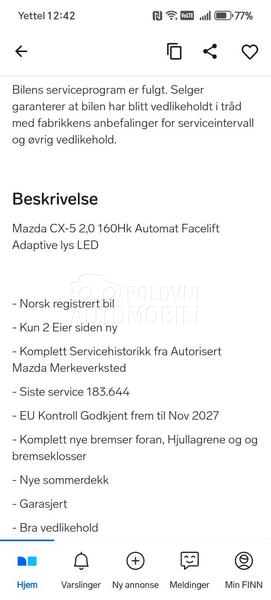 Mazda CX-5 2.0B 4x4 AUT Toop