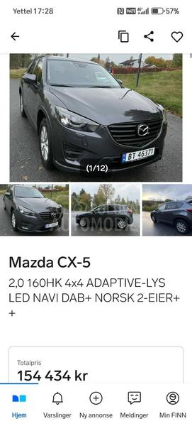 Mazda CX-5 2.0B 4x4 AUT Toop