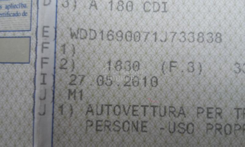 Mercedes Benz A 180 A180 CDI AVANGARDE