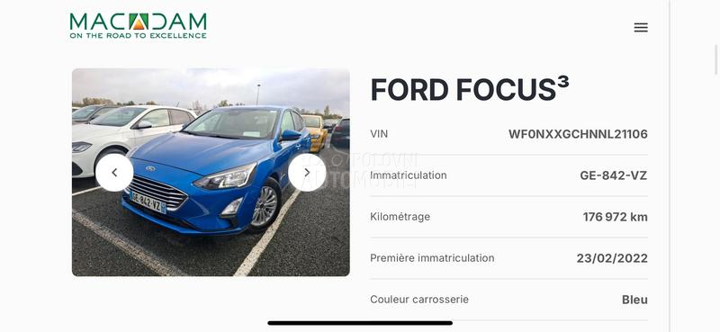 Ford Focus 1.5 tdci VIRTUAL/CAM