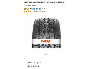 Maxxis 255/60 R18 Zimska