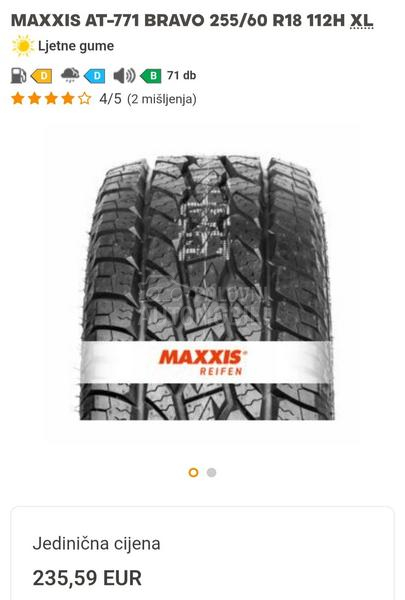 Maxxis 255/60 R18 Zimska