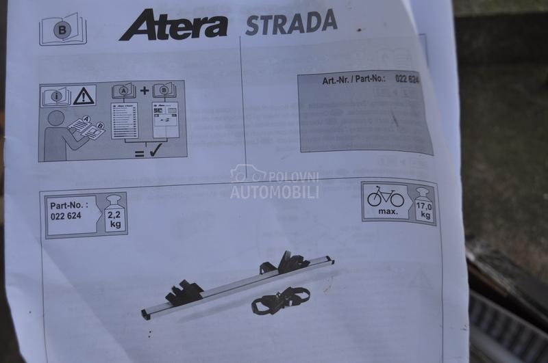 Atera dodatni deo-kanal za auto nosac za bicikle + sapa