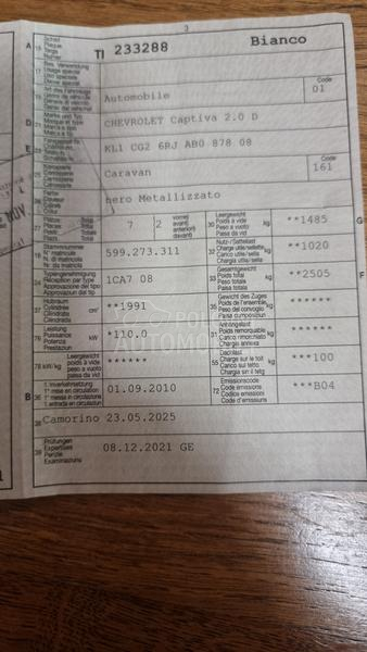 Chevrolet Captiva 2,0 D