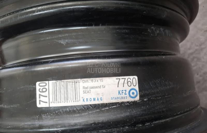 Čelične felne  15" 5 x 100