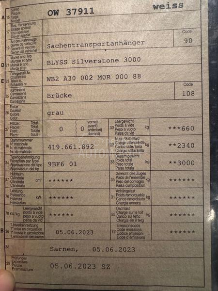 Blyss SILVERSTONE 3000 SWISS