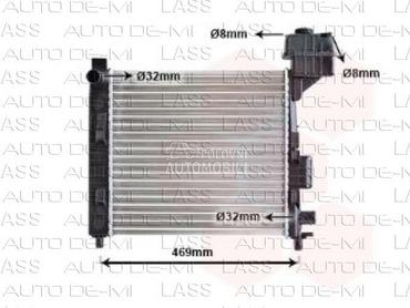 Hladnjak motora za Mercedes Benz A 140, A 150, A 160 ... od 1997. do 2004. god.