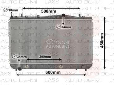HLADNJAK MOTORA za Daewoo Lacetti, Nubira od 2003. do 2005. god.