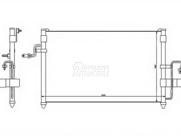 HLADNJAK KLIME za Daewoo Nubira od 1997. do 1999. god.