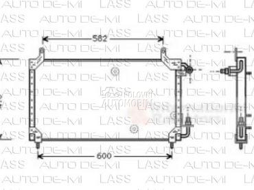 HLADNJAK KLIME za Daewoo Espero, Nexia od 1995. do 1998. god.