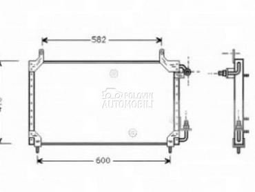 HLADNJAK KLIME za Daewoo Espero, Nexia od 1995. do 1998. god.