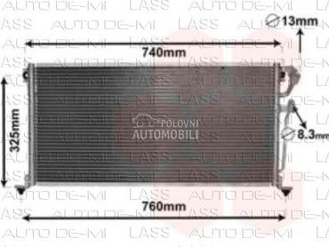 HLADNJAK KLIME za Mitsubishi Lancer od 2004. do 2008. god.
