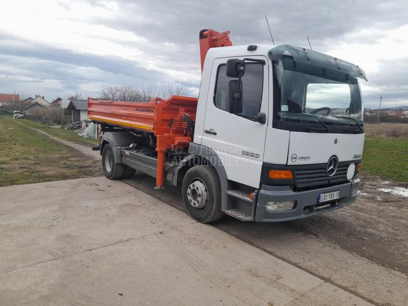 Mercedes Benz 1223 kiper kran