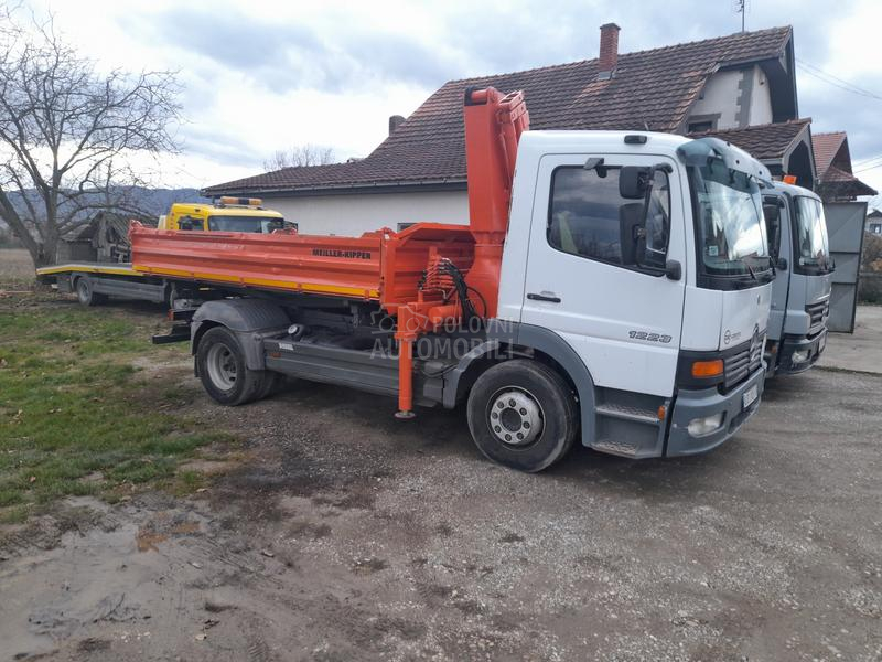 Mercedes Benz 1223 kiper kran