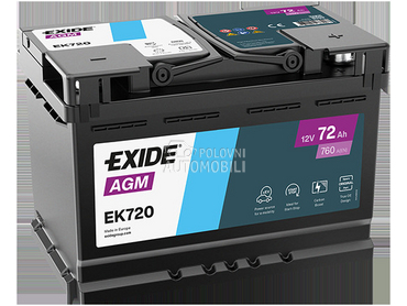 Akumulator Exide AGM 72ah D  