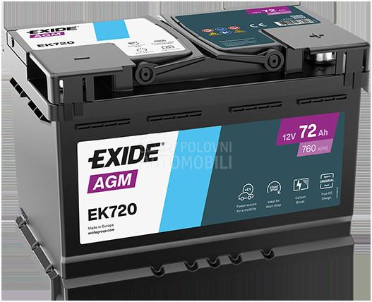 Akumulator Exide AGM 72ah D