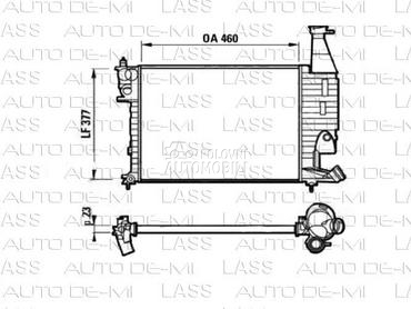 HLADNJAK MOTORA za Citroen Berlingo od 1996. do 2002. god.