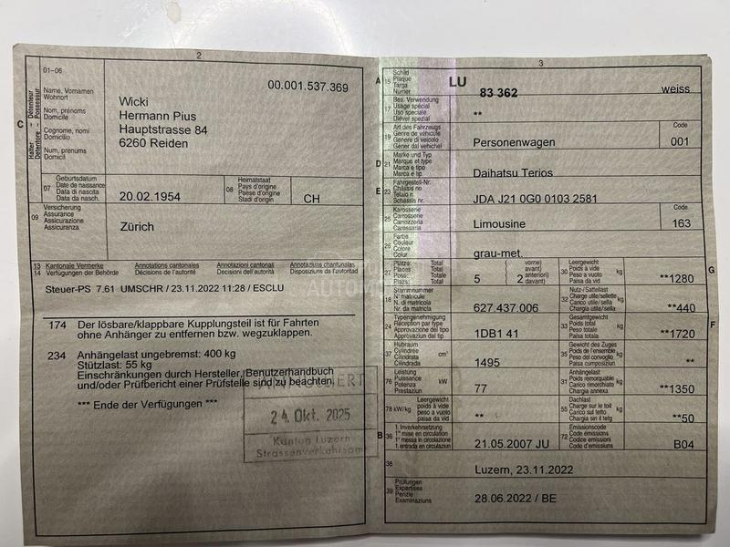 Daihatsu Terios 1.5 4x4 OČUVAN 2007