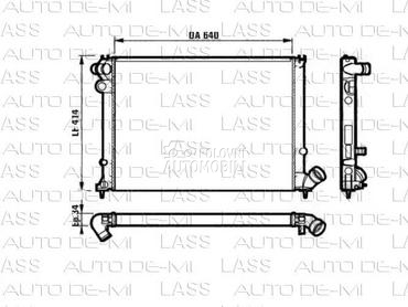 hladnjak motora za Peugeot 406 od 1995. do 1999. god.