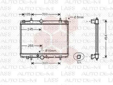 HLADNJAK MOTORA za Peugeot 406 od 1995. do 2005. god.