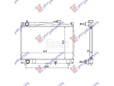 HLADNJAK MOTORA 2.0 V6 - 2.... za Suzuki Vitara od 1992. do 1998. god.