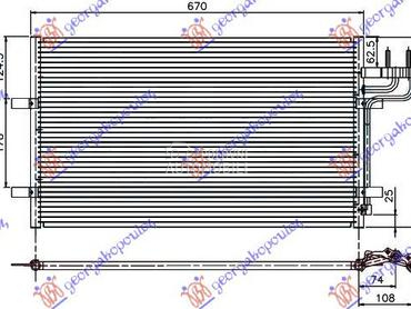 HLADNJAK KLIME BENZIN/DIZEL... za Ford C-Max, Focus od 2003. do 2007. god.