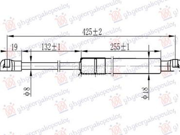 AMORTIZER GEPEK VRATA (CABR... za Audi A5 od 2016. do 2019. god.