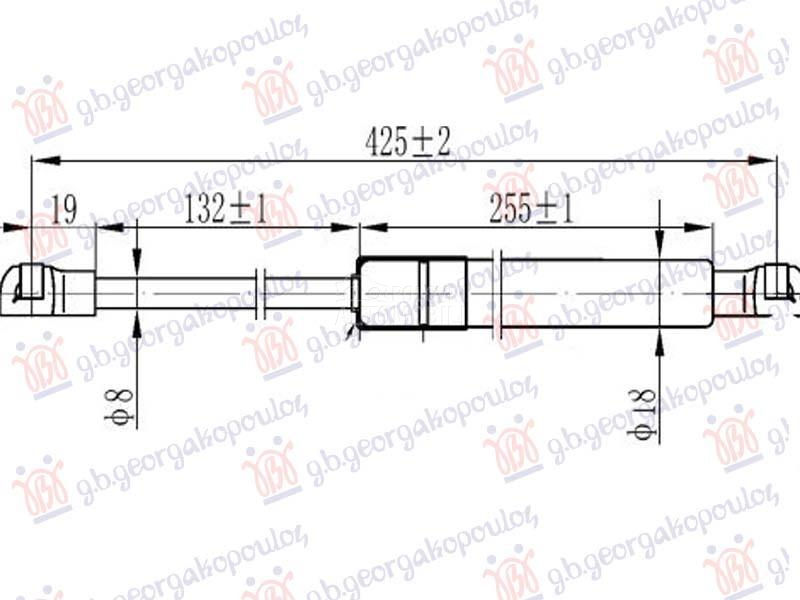 AMORTIZER GEPEK VRATA (CABR...