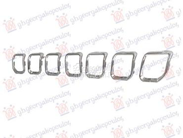 LAJSNA PVC MASKE HROM (SET... za Jeep Compass od 2022. do 2025. god.
