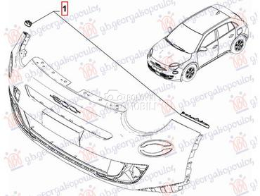 NOSAC PREDNJEG BRANIKA BOCN... za Fiat Ostalo od 2019. do 2023. god.