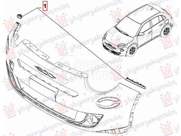 NOSAC PREDNJEG BRANIKA BOCN... za Fiat Ostalo od 2019. do 2023. god.
