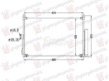 HLADNJAK KLIME BENZIN/DIZEL... za Isuzu D-Max od 2020. do 2025. god.