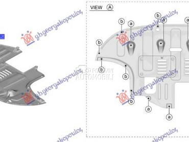 ZASTITA MOTORA PREDNJA BOCN... za Kia Ostalo od 2018. do 2025. god.