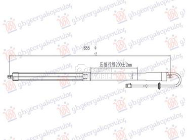 AMORTIZER GEPEK VRATA ELEKT... za Nissan X-Trail od 2014. do 2017. god.