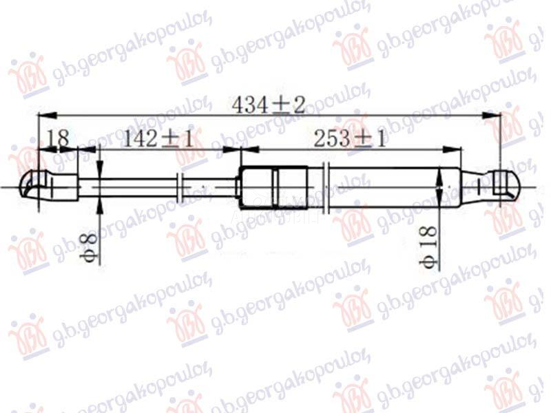 AMORTIZER GEPEK STAKLA (431...