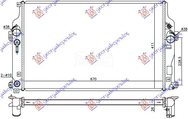 HLADNJAK MOTORA 2.2 D4D (AU...