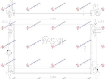 HLADNJAK MOTORA 1.6 BENZIN... za Toyota Corolla od 2019. do 2025. god.