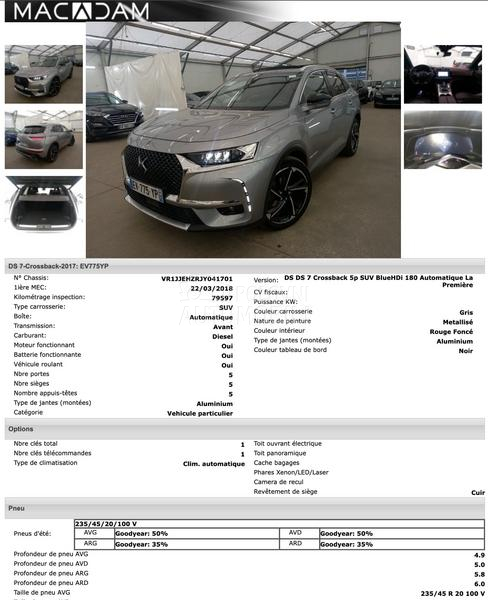 Citroen DS7 La Premiere/Pano/LED