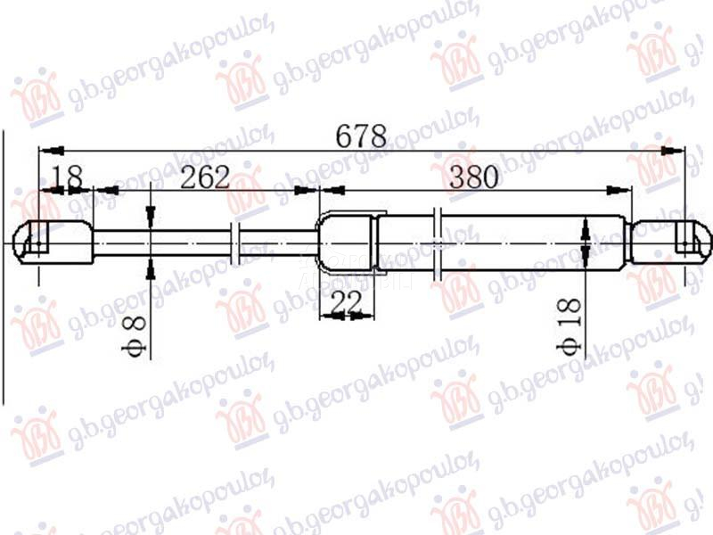 AMORTIZER GEPEK VRATA (678....