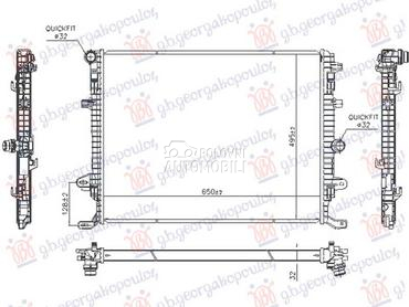 HLADNJAK MOTORA 1.4/2.0 BEN... za Volkswagen Sharan od 2010. do 2025. god.